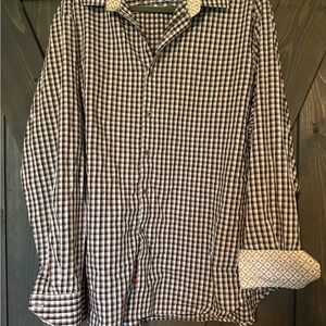 Robert Graham Brown and White Checkered Shirt